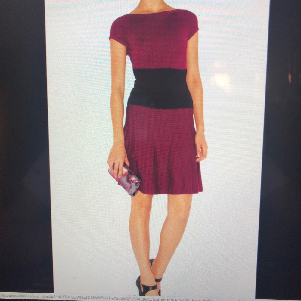 NWOT Karen Millen purple knit dress size 1